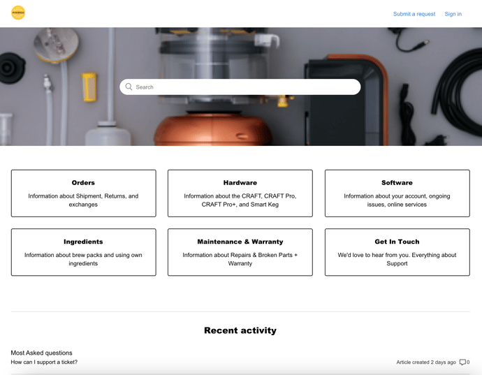 MiniBrew_Supportcenter