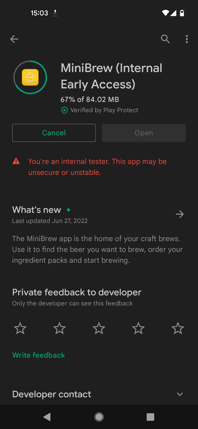 Minibrew Android App